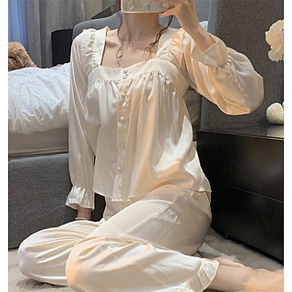 Bộ Quần Áo Ngủ Nữ, Pijama Nữ Mặc Nhà Mùa Thu Đông 2021
