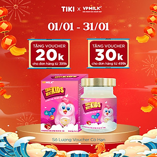 Tổ Yến Nguyên Chất Chưng Sẵn VPMilk True Nest Kids Vị Dâu (Hộp 1 lọ x 70 ml)