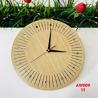 AW009 - Đồng Hồ Gỗ Treo Tường – Décor Trang Trí