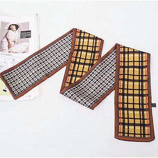 Khăn lụa dài bảng lớn Khăn choàng cổ dài in hoạ tiết - Khăn turban