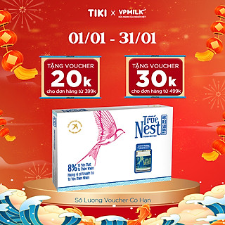 Tổ Yến Nguyên Chất Chưng Gừng VPMilk True Nest - Không Đường (Gift set 6 lọ x 70 ml)