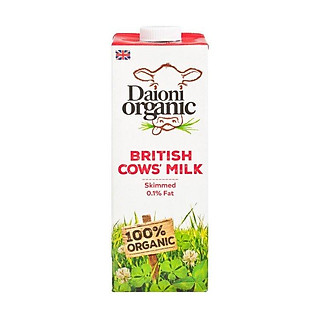 Sữa tươi hữu cơ tách béo Daioni (1L)
