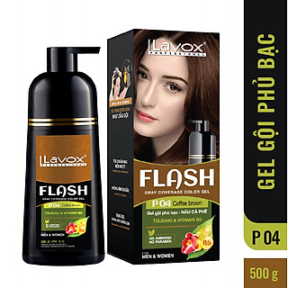 Gel Gội Phủ Bạc Tóc Lavox Flash 500ml