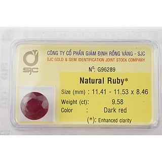 Mặt Đá Ruby Tự Nhiên Mài Giác Tròn - Làm Mặt Dây Chuyền, Bông Tai, Nữ Trang, Trang Sức Legaxi