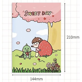 Sổ chiết washi tape size A5 dễ thương