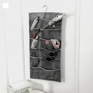 Túi treo đồ 2 mặt 30 ngăn đựng phụ kiện thời trang, thắt lưng, đồ lót, vật dụng gia đình tiết kiệm diện tích có móc treo tủ siêu tiện dụng, chất liệu vải oxford chống thấm nước bền đẹp