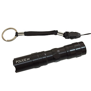 Đèn Pin Mini Police 3W-Tặng Kèm Pin-Màu Đen