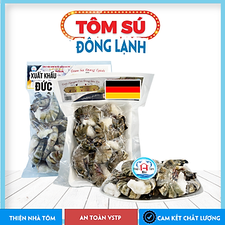 Tôm Sú Bỏ Đầu Đông Lạnh Thiện Nhà Tôm Túi 1KG