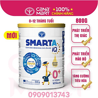 Sữa bột Nutricare Smarta IQ 0+ giúp trẻ phát triển trí não