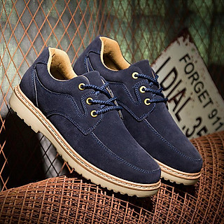 Giày nam đếp thấp kiểu anh Giày Da Lộn gaiỳ thể thao 21163