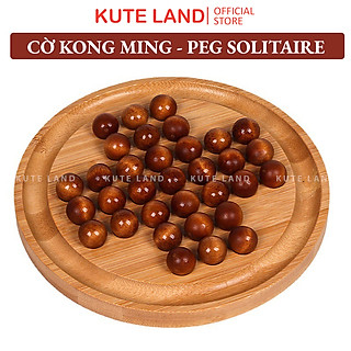 Bộ Cờ Kong Ming Trò Chơi Thử Thách IQ Trí Tuệ Bằng Gỗ Tự Nhiên 20 Cm