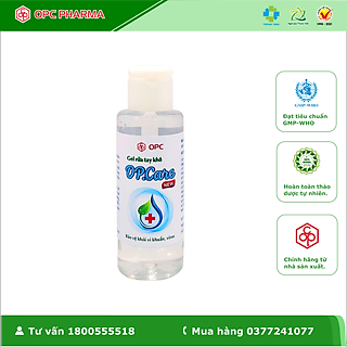 Gel Rửa Tay Khô OP.CARE OPC Sạch Khuẩn, Mềm Da Tay, 70ml, 500ml