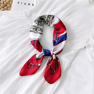 Khăn turban lụa vuông quấn áo size 70x70cm Khăn bandana quấn áo