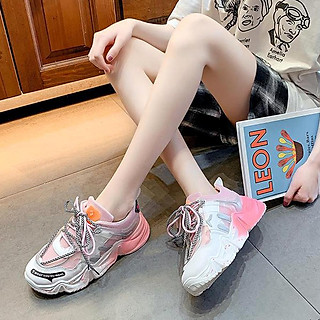 GIÀY THỂ THAO ULZZANG ĐỘN ĐẾ 2 DÂY (DÂY PHẢN QUANG)