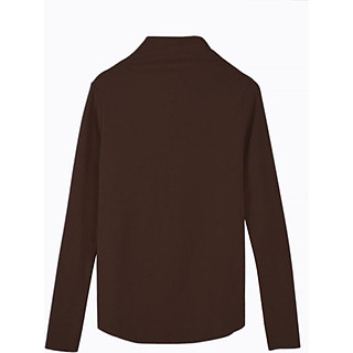 Áo thun nữ giữ nhiệt cổ 3 phân, thiết kế cổ cao, dài tay ấm áp, chất liệu thun cotton mềm mịn, thời trang trẻ, phong cách Hàn Quốc