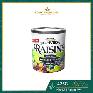 Nho Khô Raisins Mỹ Hộp 425g