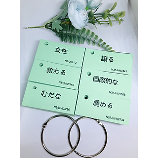 FLASHCARD TIẾNG NHẬT N3 MIMIKARA 880 THẺ