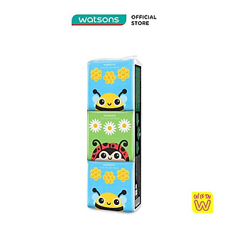 Khăn Giấy Bỏ Túi Watsons Velvety Soft Travel Tissues 2ply 80sheet x 6 Packs