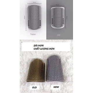 BÀN CHẢI GÃI NGỨA CHO MÈO - Giao màu ngẫu nhiên (Tặng gói catnip và cây bạc hà)