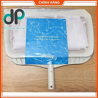 Vợt vớt rác bể bơi Emaux sâu lòng - Lưới Polyester siêu bền