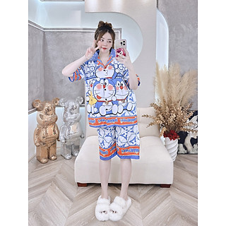 (60-85kg, P2) Đồ bộ bigsize lửng in 3D hoạt hình chất thun lạnh. Đồ bộ lửng bigsize. Đồ bộ thun lạnh bigsize. bobigsizelung2thunlanh