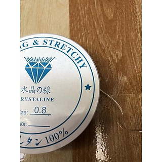 Cước thun xỏ chuỗi thun cước xâu chuỗi cước thun trắng 0.7mm 0.8mm 1.0mm crystal string crystaline Cước co giãn