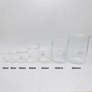 Cốc đong thủy tinh ( Cốc đốt thấp thành, Simax, nhiều size)