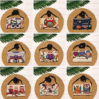 Ví thổ cẩm, ví thổ cẩm dây đeo, ví thổ cẩm khoá kéo