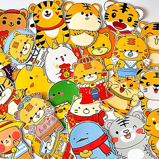 Set 50 Bao Lì Xì Hoạt Hình Chibi 3D Dạ Quang Siêu Dễ Thương