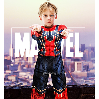 Trang phục hóa Trang Iron Spider Man - kèm phụ kiện cho bé