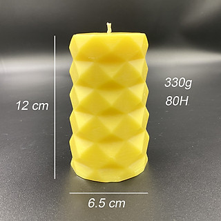 Nến Thơm Sáp Ong tự nhiên cháy 80 giờ, thơm mùi mật ong