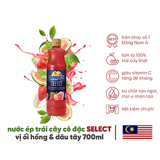 Nước ép Sunquick hỗn hợp ổi & dâu 700ml