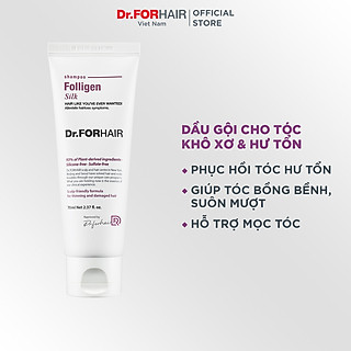 Dầu gội đầu phục hồi cho tóc mỏng và hư tổn làm sạch bụi bẩn và dầu thừa Dr.FORHAIR FOLLIGEN SILK SHAMPOO