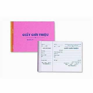 10 cuốn giấy giới thiệu 1 liên 13x19 giấy fo trắng