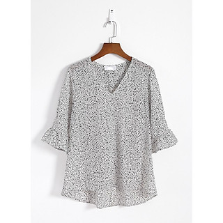 Áo Sơ Mi Voan Chấm Bi