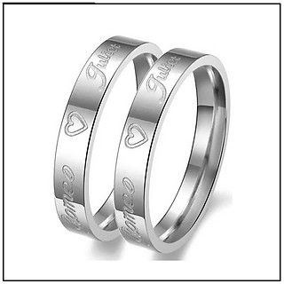 NHẪN CẶP ROMEO & JULIET, NHẪN ĐÔI INOX TÌNH NHÂN( 1 CHIẾC)