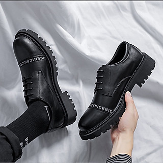 Giày thể thao nam, Giày nam da PU đen - AF02