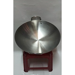 CHẢO INOX HAI QUAY XÁCH SÂU LÒNG KHÔNG GỈ SÉT.