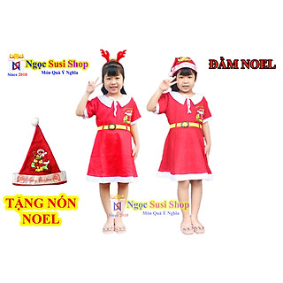 ĐẦM NOEL CHO BÉ GÁI - VẢI NỈ [ GIÁ SỐC]