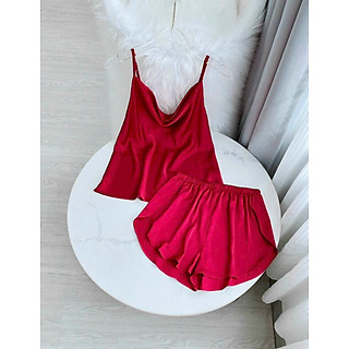 Bộ Ngủ 2 dây Nữ Lụa Tơ tằm