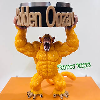 Mô hình Dragon ball GT - Mô hình Goku Super Saiyan 4 hóa khỉ vàng - Gạt tàn khỉ vàng Goku SSJ4 OOZARU - Cao 15~17cm