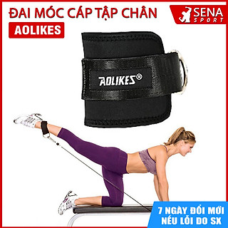 Đai bảo vệ cổ chân có gắn móc hỗ trợ tập chân - Sản phẩm chính hãng Aolikes