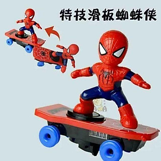 Đồ chơi người nhện ,Siêu nhân lướt ván + tặng kèm pin
