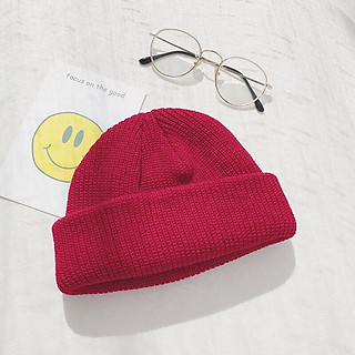 Mũ len Benie form tròn Nón len nam nữ mùa đông - Mã ML001