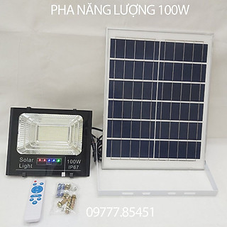 Đèn năng lượng mặt trời, Đèn led pha năng lượng mặt trời 100w