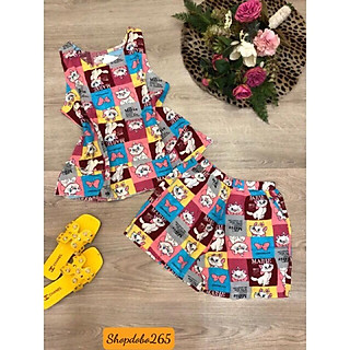 Bộ ngủ 2 dây, đồ bộ nữ,đồ ngủ,đồ bộ mặc nhà đùi 2 dây tầng vải lanh mềm, mịn,mát