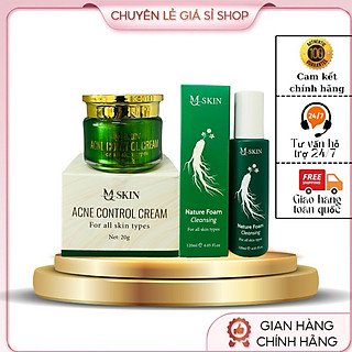 COMBO SỮA RỮA MẶT VÀ KEM FACE SÂM VÀNG MQSKIN