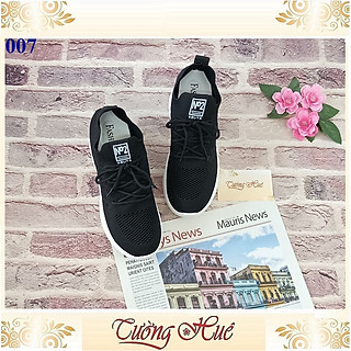 Giày Thể Thao Nữ Cổ Chun Đế Độn Tăng Chiều Cao 5CM - 007