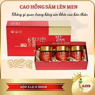 Cao Hồng Sâm Lên Men Daedong Hàn Quốc ( Hộp 100g * 3 Lọ )