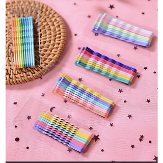 Set 10 kẹp tăm kẹp tăm màu kẹp tóc màu xinh xắn hottrend